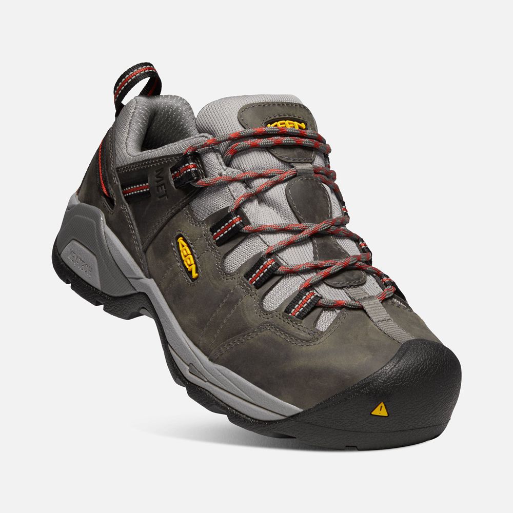 Zapatos de Trabajo Keen Mexico Grises Oscuro - Hombre Detroit Xt Internal Met (Steel Toe) - OW603952